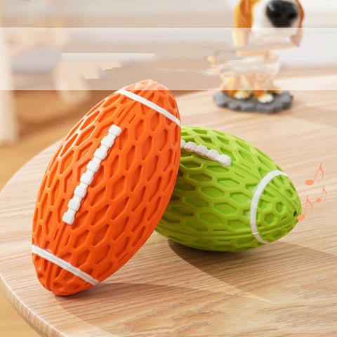 Rugby Bite-Resistant and Vocal Toy